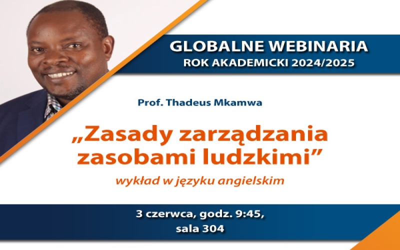 GLOBALNE WEBINARIA – PROF. THADEUS MKAMWA