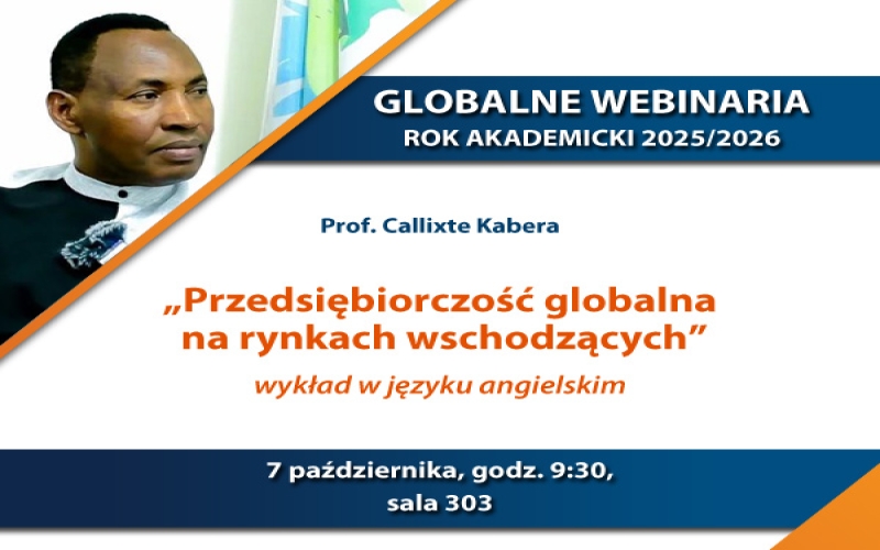 GLOBALNE WEBINARIA – PROF. CALLIXTE KABERA